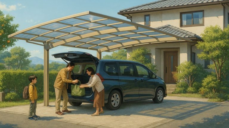 西条市でカーポートを施工した画像