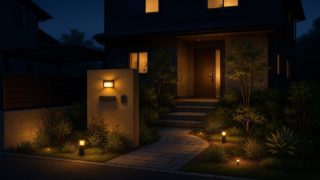 坂戸市の住宅に施工されたおしゃれで安い外構イメージ