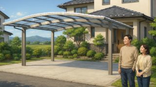 【坂井市】カーポート工事にかかる費用|価格帯とおすすめ仕様 坂井市でカーポートを施工した画像