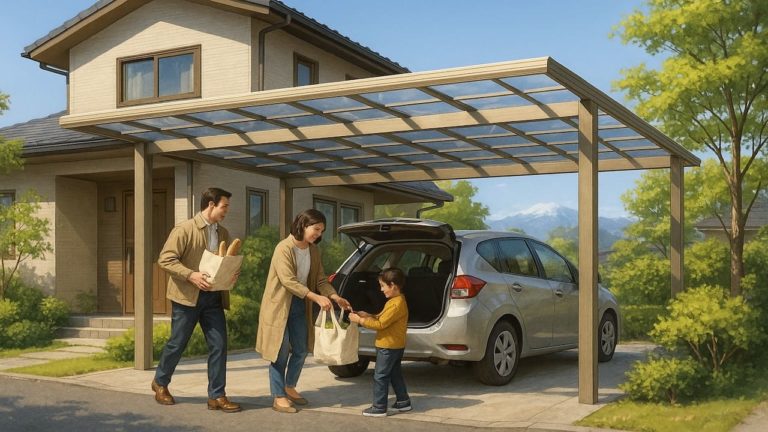 佐久市でカーポートを施工した画像