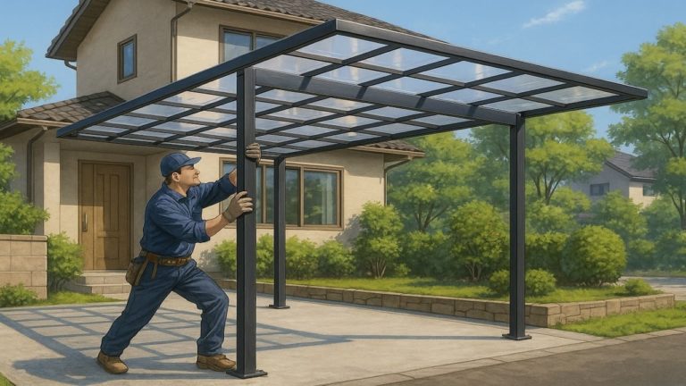 佐倉市でカーポートを施工した画像