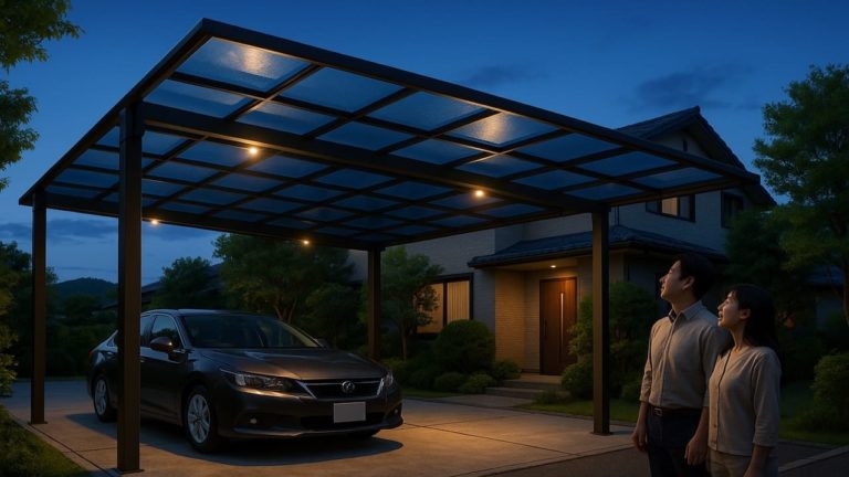 三田市でカーポートを施工した画像