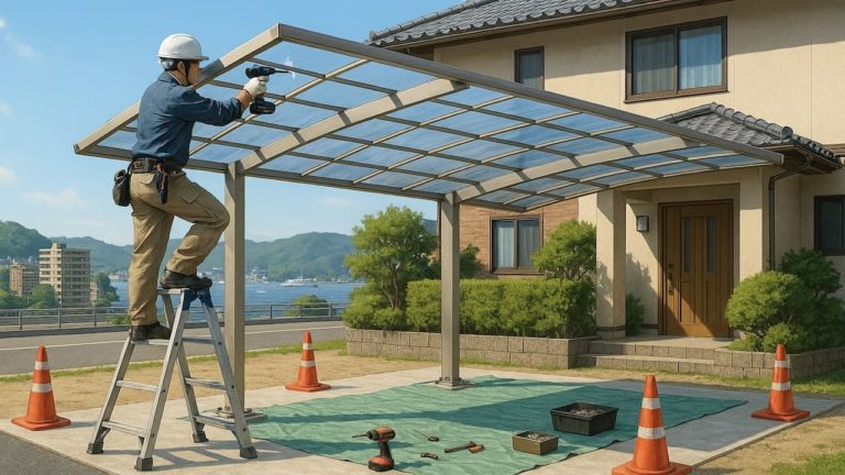 佐世保市でカーポートを施工した画像