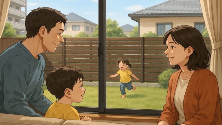 狭山市の住宅に施工された目隠しフェンスイメージ