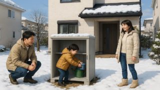 【仙台市】物置を安くおしゃれに!低予算で叶えるコツ 仙台市の住宅に施工された屋外用物置イメージ