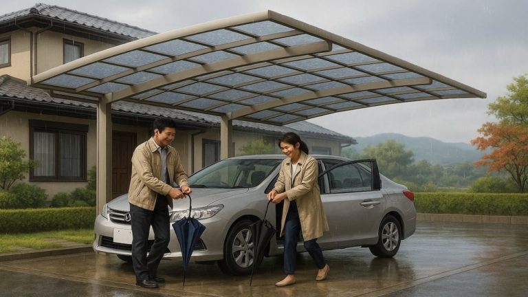 滋賀県でカーポートを施工した画像