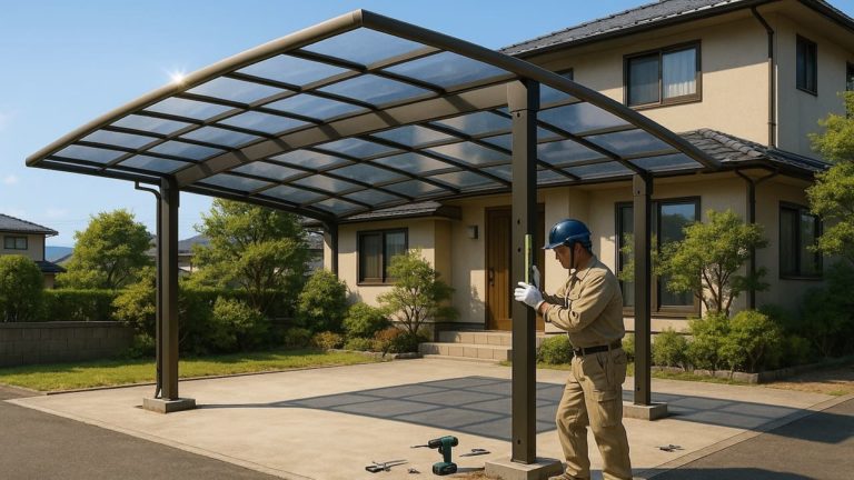 島田市でカーポートを施工した画像