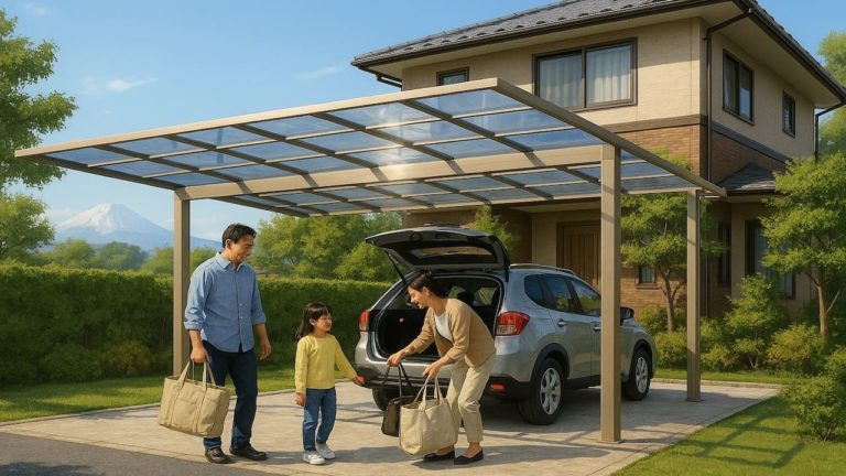 静岡県でカーポートを施工した画像