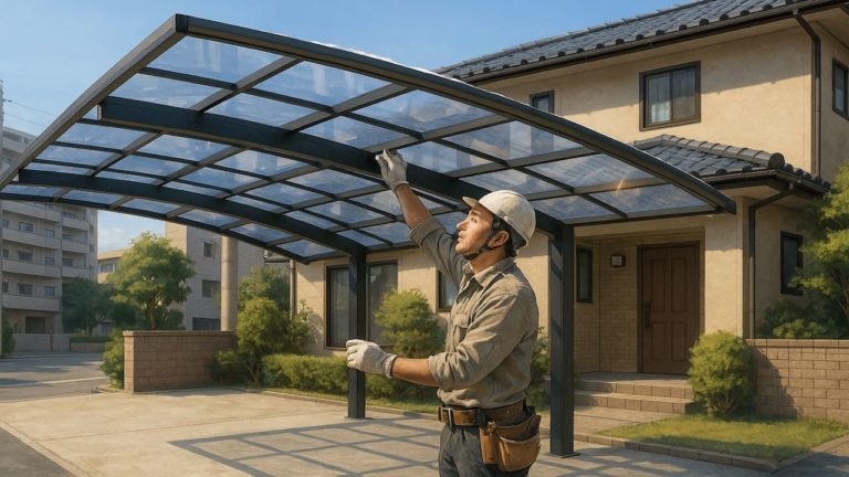 杉並区でカーポートを施工した画像