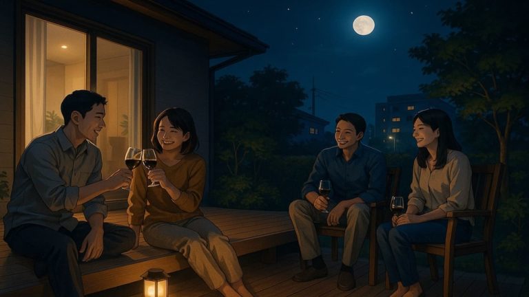 杉並区の住宅に施工されたウッドデッキイメージ