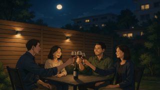 吹田市の住宅に施工された目隠しフェンスイメージ