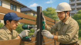 鈴鹿市の住宅に施工された目隠しフェンスイメージ