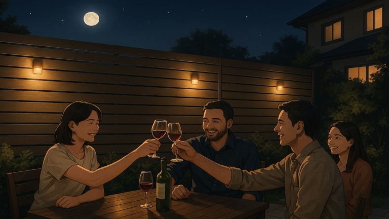 立川市の住宅に施工された目隠しフェンスイメージ