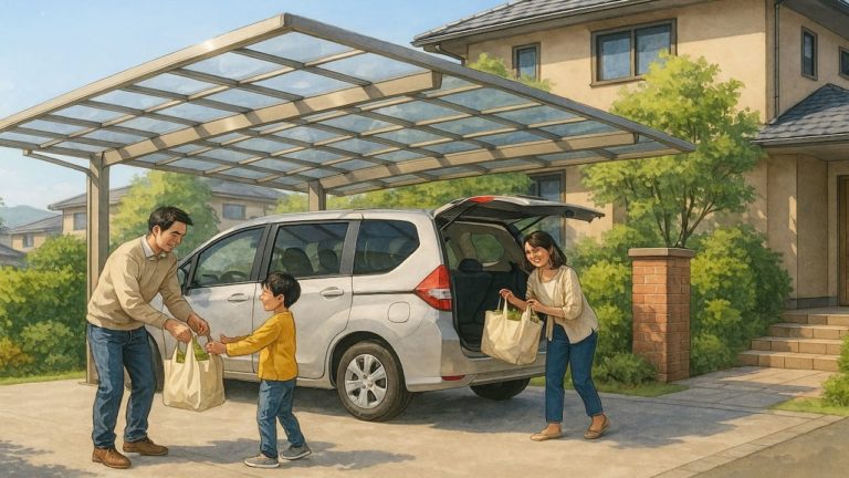 多治見市でカーポートを施工した画像