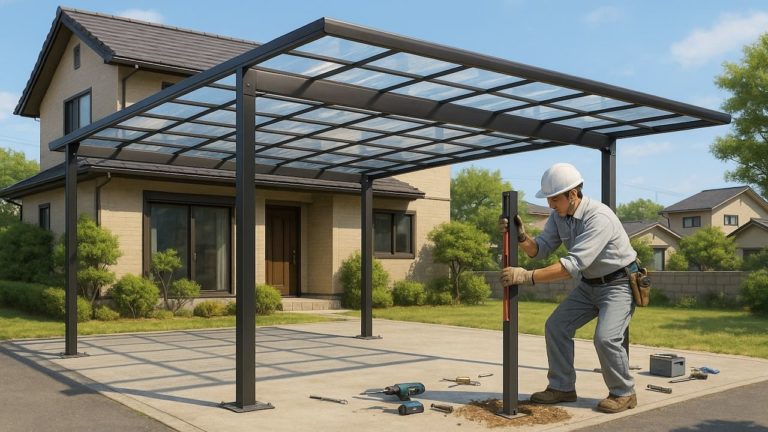 高浜市でカーポートを施工した画像