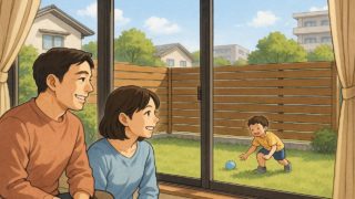 高砂市の住宅に施工された目隠しフェンスイメージ