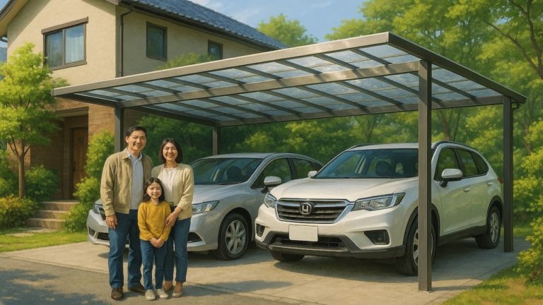 多摩市でカーポートを施工した画像