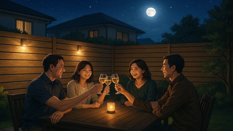 多摩市の住宅に施工された目隠しフェンスイメージ