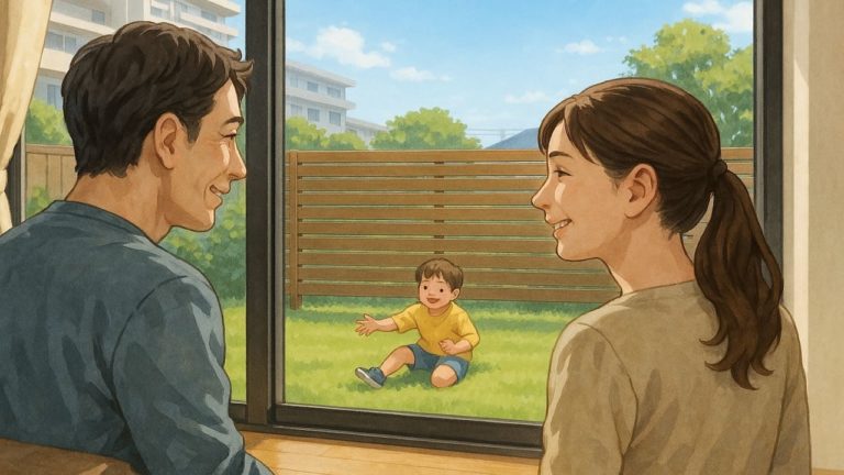 戸田市の住宅に施工された目隠しフェンスイメージ