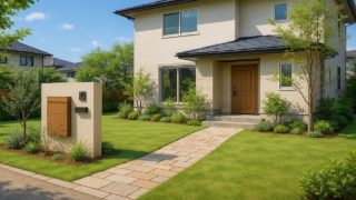 東京都の住宅に施工されたおしゃれで安い外構イメージ