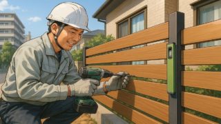 豊島区の住宅に施工された目隠しフェンスイメージ