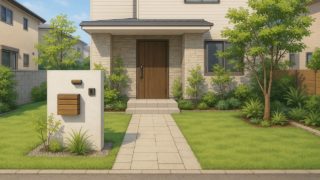 豊島区の住宅に施工されたおしゃれで安い外構イメージ