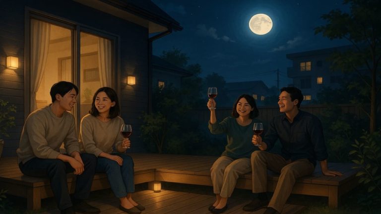 豊島区の住宅に施工されたウッドデッキイメージ