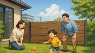 【富山県】目隠しフェンス価格の目安|おしゃれな人気素材3選 富山県の住宅に施工された目隠しフェンスイメージ