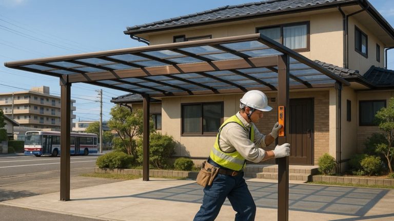 豊橋市でカーポートを施工した画像