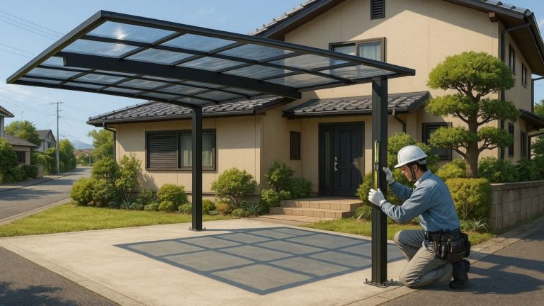 豊川市でカーポートを施工した画像