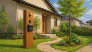 土浦市の住宅に施工されたおしゃれで安い外構イメージ