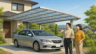 津山市でカーポートを施工した画像