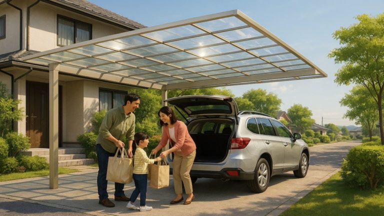 宇部市でカーポートを施工した画像