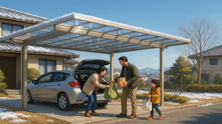 上田市でカーポートを施工した画像