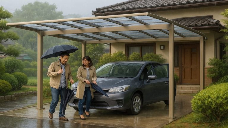 宇治市でカーポートを施工した画像