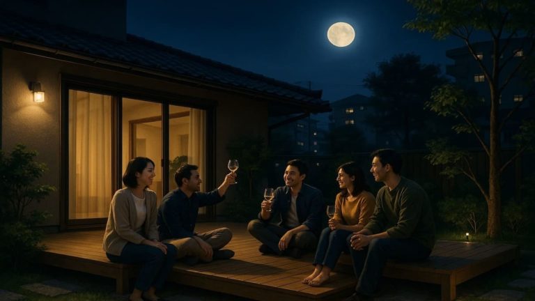 宇治市の住宅に施工されたウッドデッキイメージ