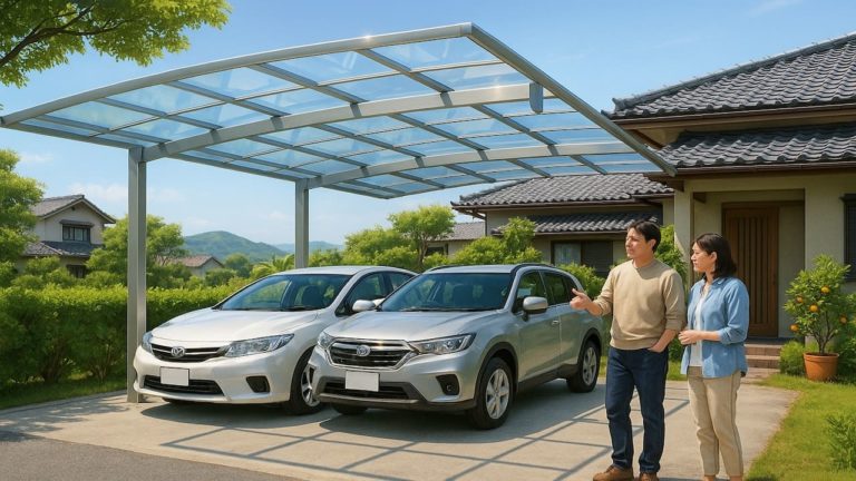 和歌山県でカーポートを施工した画像