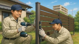 【弥富市】目隠しフェンスの費用相場とおすすめ素材3選 弥富市の住宅に施工された目隠しフェンスイメージ