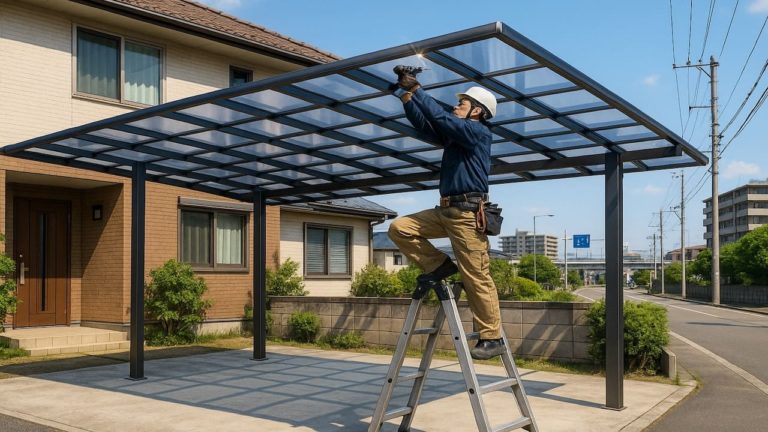 四日市市でカーポートを施工した画像