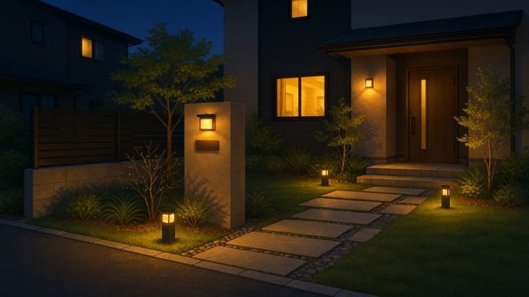 四日市市の住宅に施工されたおしゃれで安い外構イメージ