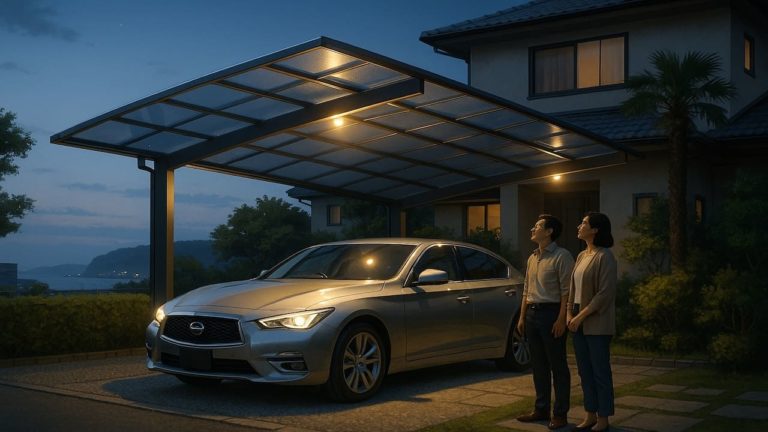 横須賀市でカーポートを施工した画像