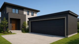 上尾市の住宅に施工された車庫ガレージのイメージ