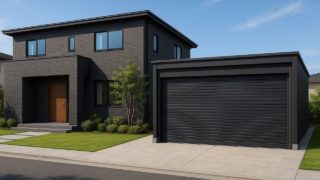 愛知県の住宅に施工された車庫ガレージのイメージ