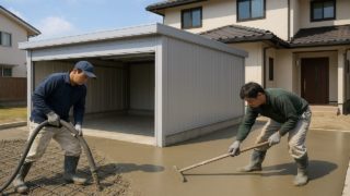 【朝霞市】車庫ガレージの費用相場|デザイン性も妥協しない選び方 朝霞市の住宅に施工された車庫ガレージのイメージ