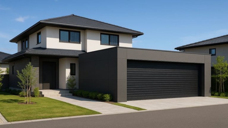 筑紫野市の住宅に施工された車庫ガレージのイメージ