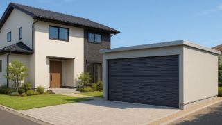 【藤枝市】車庫ガレージ価格の落とし穴|配置ミスと動線で後悔しない 藤枝市の住宅に施工された車庫ガレージのイメージ