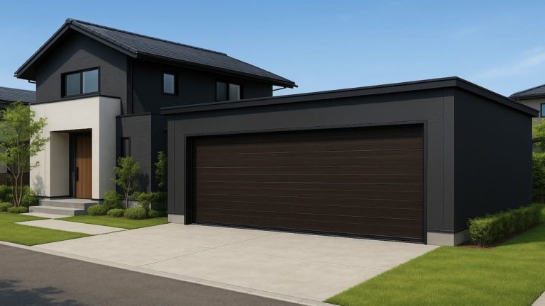 富士宮市の住宅に施工された車庫ガレージのイメージ