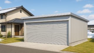 【福井県】車庫ガレージの相場ガイド|スタイリッシュに配色するコツ 福井県の住宅に施工された車庫ガレージのイメージ
