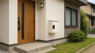 【岐阜県】宅配ボックスの費用相場|信頼できる業者の選び方 岐阜県の戸建て外構に施工された宅配ボックスのイメージ