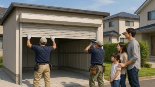 八王子市の住宅に施工された車庫ガレージのイメージ